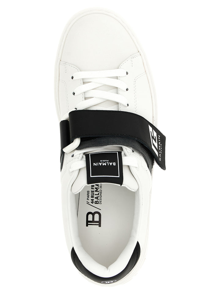Balmain B-Court Sneakers - Bianco/Nero | 91f2685eac2fccd285974ab73d09e808168aebcf