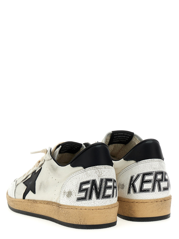 Golden Goose Ball Star Sneakers - Bianco/Nero | 67618ae660120bb58520ce772b48337f87765984