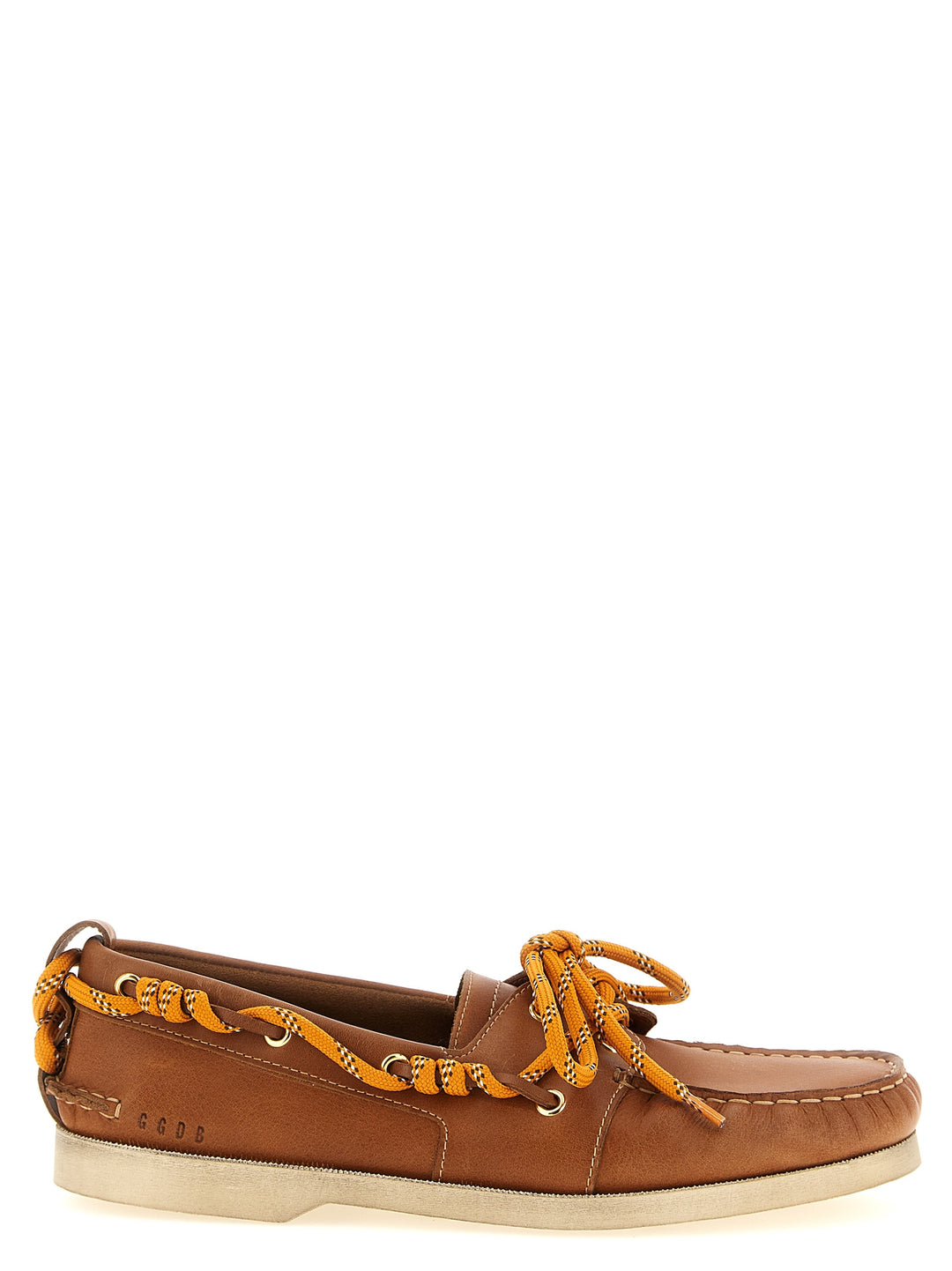 Golden Goose Leather Boat Shoe Mocassini - Marrone | 95b2e04d9433a47aa69c535dd1f64679c69852fc