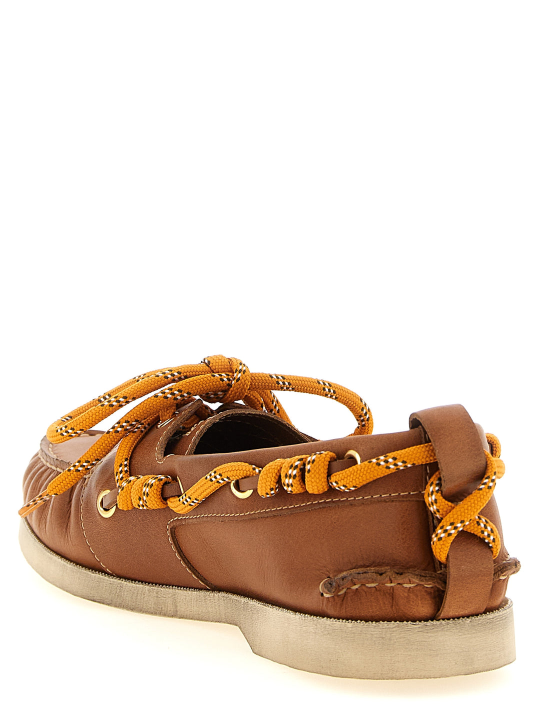 Golden Goose Leather Boat Shoe Mocassini - Marrone | d736383a6f7e664ee971a4298f7b2c5358fd890e