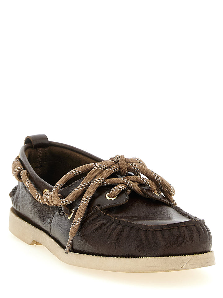 Golden Goose Boat Mocassini - Marrone | 96e972f7746317bbcf122c9c838ca216ab38c338