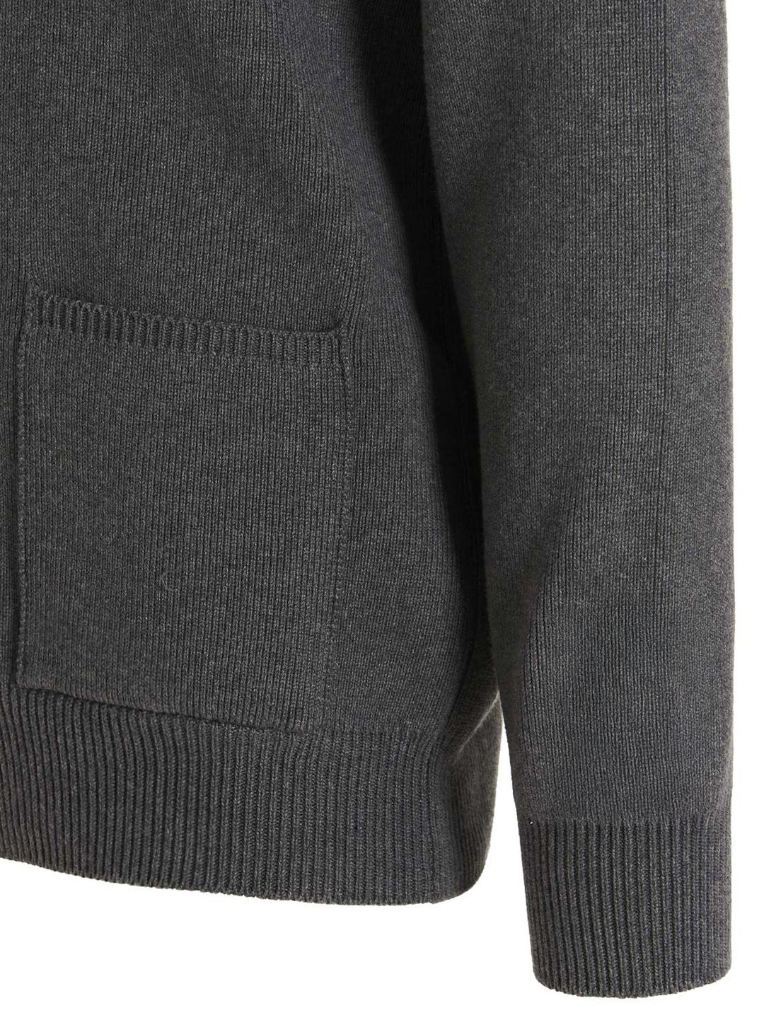 Golden Goose Logo Cardigan Maglioni - Grigio | 4778481a32ae2bea51a9cc31e6138fa728742f1a