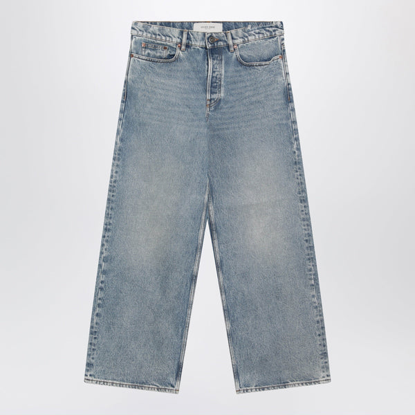 Light Blue Washed-Effect Jeans