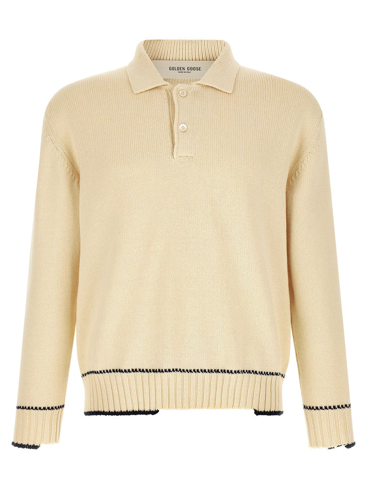 Golden Goose Rindley Polo - Bianco | 22a4b956d960747c06ef535e4fbe7cdd6e042bb6