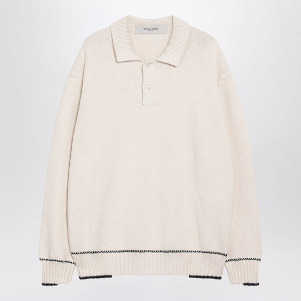 Polo Rindley With Logo Print In Cotton Blend, Heritage White
