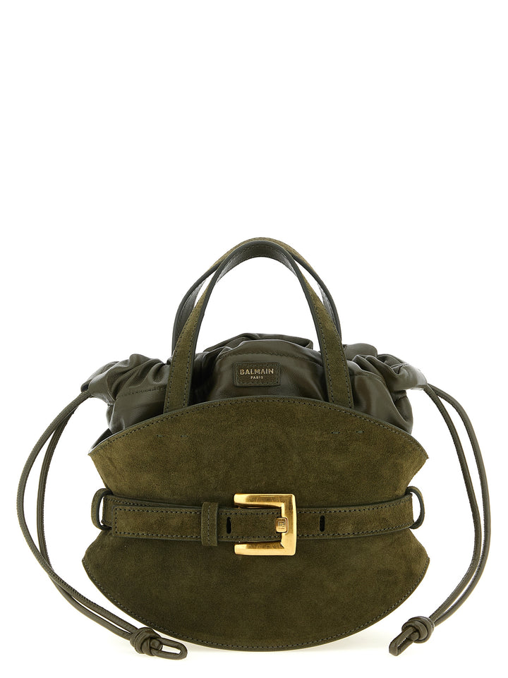 Balmain Shuffle Borse a Mano - Verde | 886bf861e9edcab554cdfcc776828399329f11b4