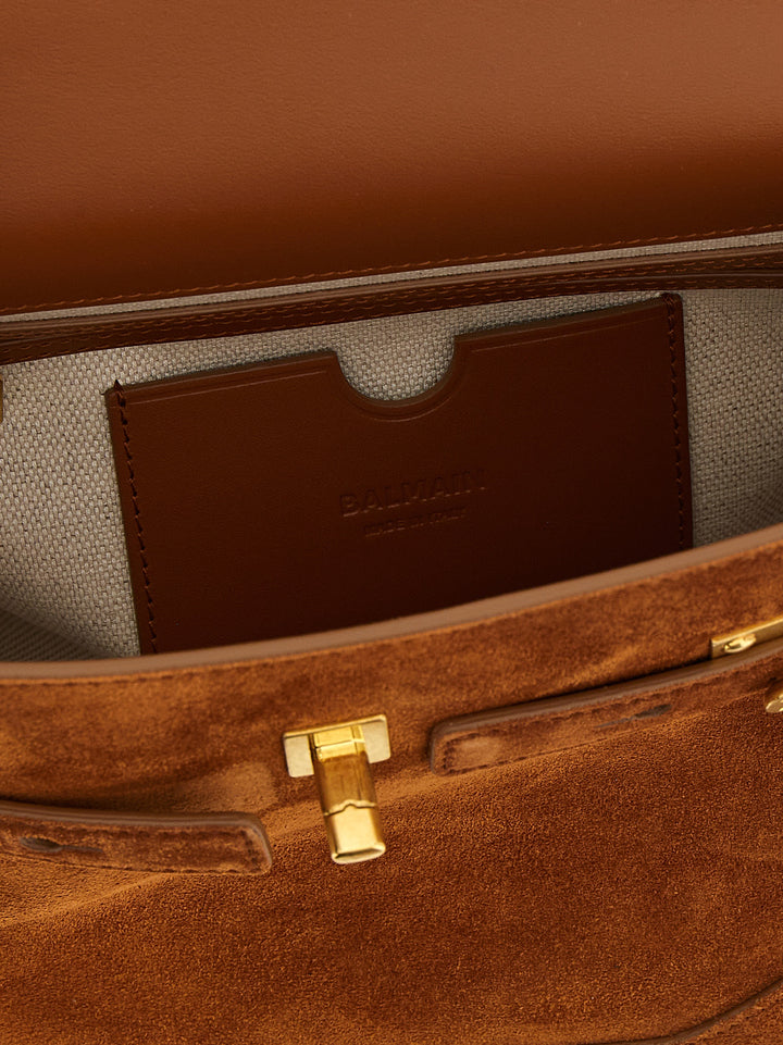 Balmain B-Buzz 23 Borse a Mano - Marrone | 5438a02b066a2b4088cbaf5015d61fcd53f1ead9