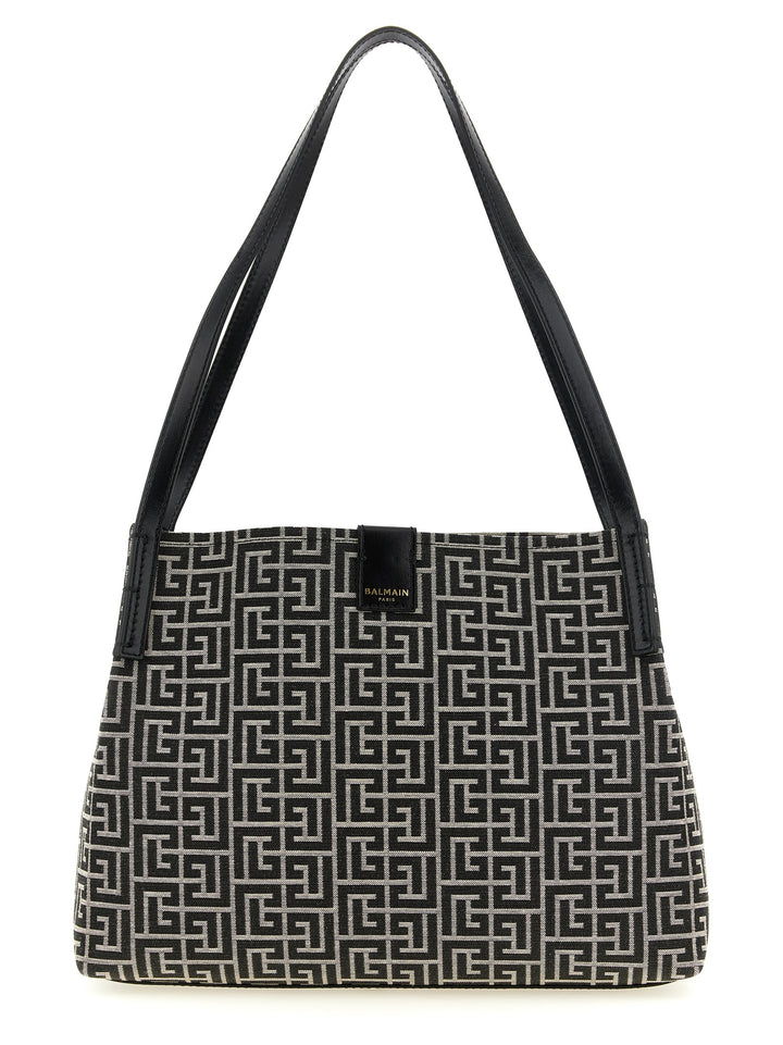 Balmain Release Tote - Bianco/Nero | 5555a51406fe67973cb2cdeb3072f5d2abf91298
