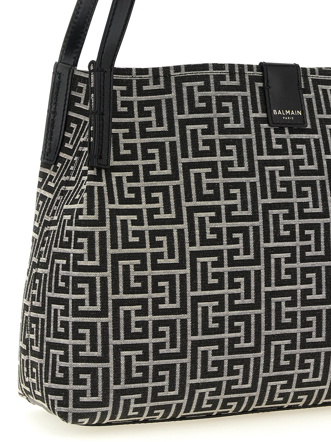 Balmain Release Tote - Bianco/Nero | d946bbe414fcf0cb705dea17aba70642196aa2e4