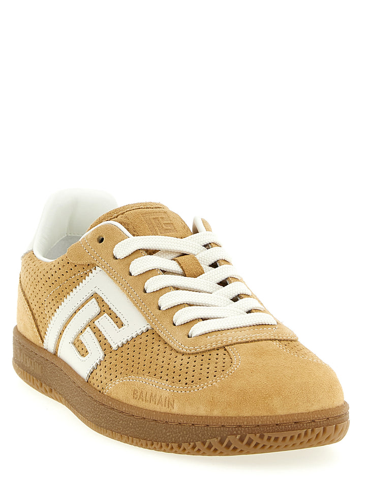 Balmain Suede Sneakers - Beige | df08b01b87e7defc809d333948a088ea5b44cc35
