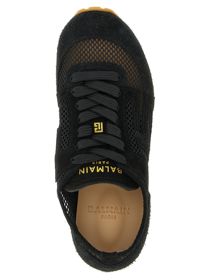 Balmain Racer 45-Suede Sneakers - Nero | fd5c38e4419cc3b588f3229ff0f7c3138acd3b05