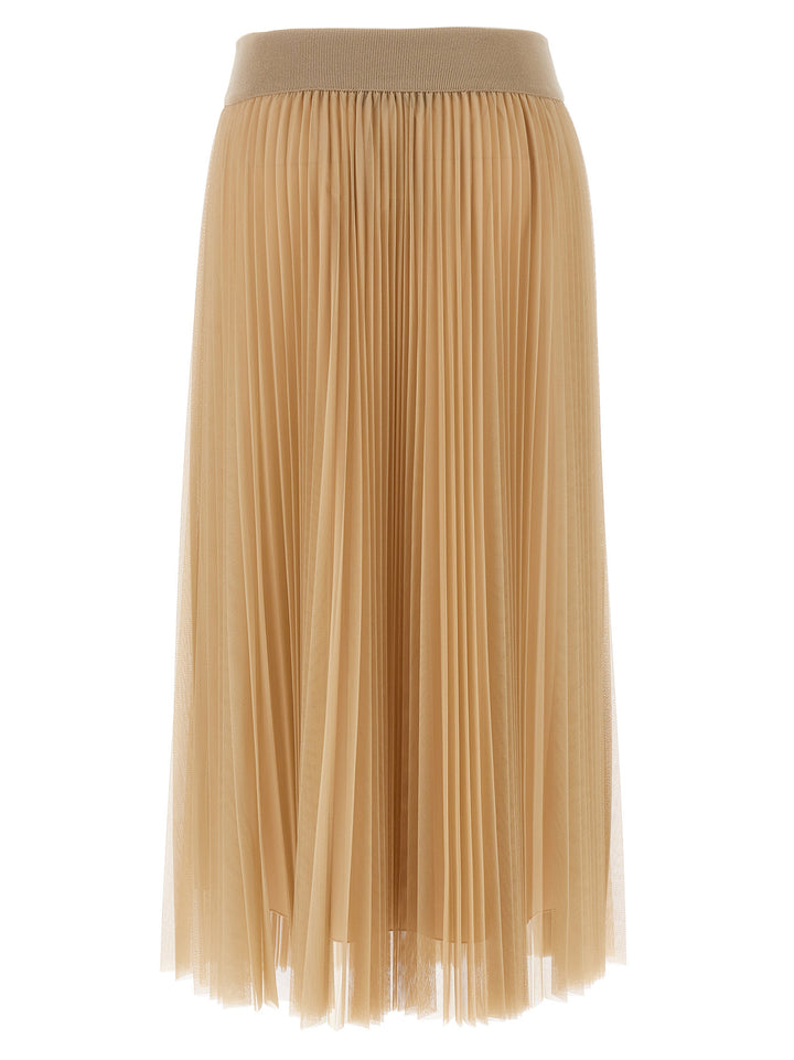 Fabiana Filippi Pleated Skirt Gonne - Beige | 2cd3d3bf5d8f82e854a87b11dca8e39059472194