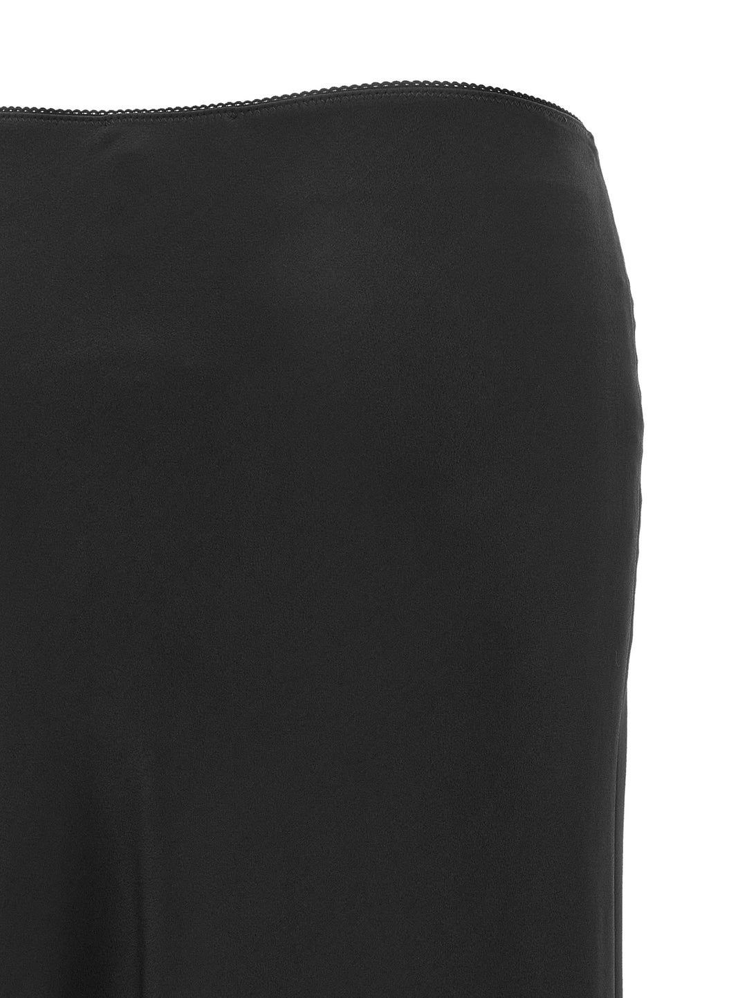 Fabiana Filippi Shiny Satin Enver Skirt Gonne - Nero | a7fb750f92929b8285791072d564366f7fc68a1b
