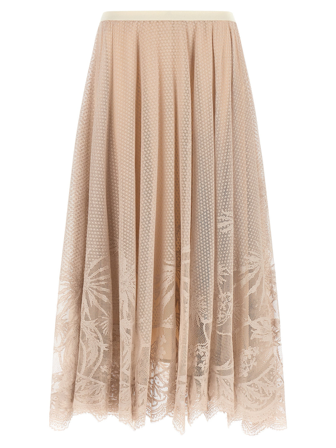 Fabiana Filippi Jacquard Lace Skirt Gonne - Rosa | 39537d5d9df0dcf818e40012de3f438c9a1c831f