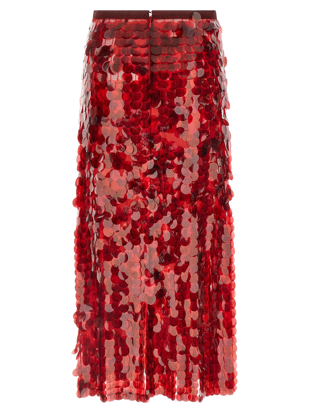 Fabiana Filippi Sequin Skirt Gonne - Rosso | 8c66ce2673680d3304e62a056c2fb37970dbbd52