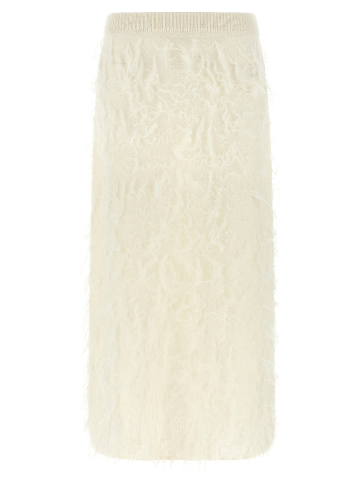 Fabiana Filippi Gauze Skirt Gonne - Bianco | d82814b6dcfe47c2670f29938a96ccc41616675f