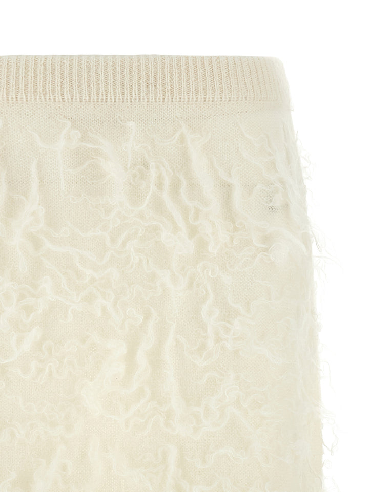Fabiana Filippi Gauze Skirt Gonne - Bianco | e11947a1db0a0ba9fb6131939d2c7901cc83538e