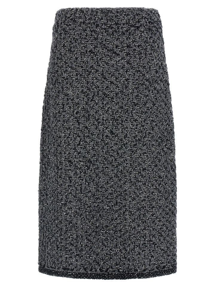 Fabiana Filippi Tweed Skirt Gonne - Blu | 19bb9f991b71148dce5adfff15a8fa88c9a4f1d6