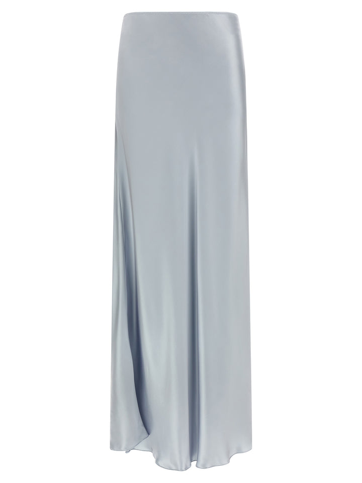 Fabiana Filippi Satin Skirt Gonne - Celeste | 69d7ca70dc9ef370772c0c0e265d4a3da8e62cae