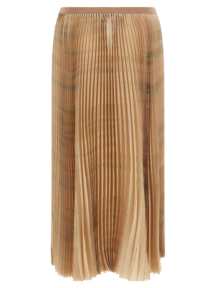 Fabiana Filippi Pleated Skirt Gonne - Beige | 9a921bac84c0d69c91956c2da00c85b4d6707717