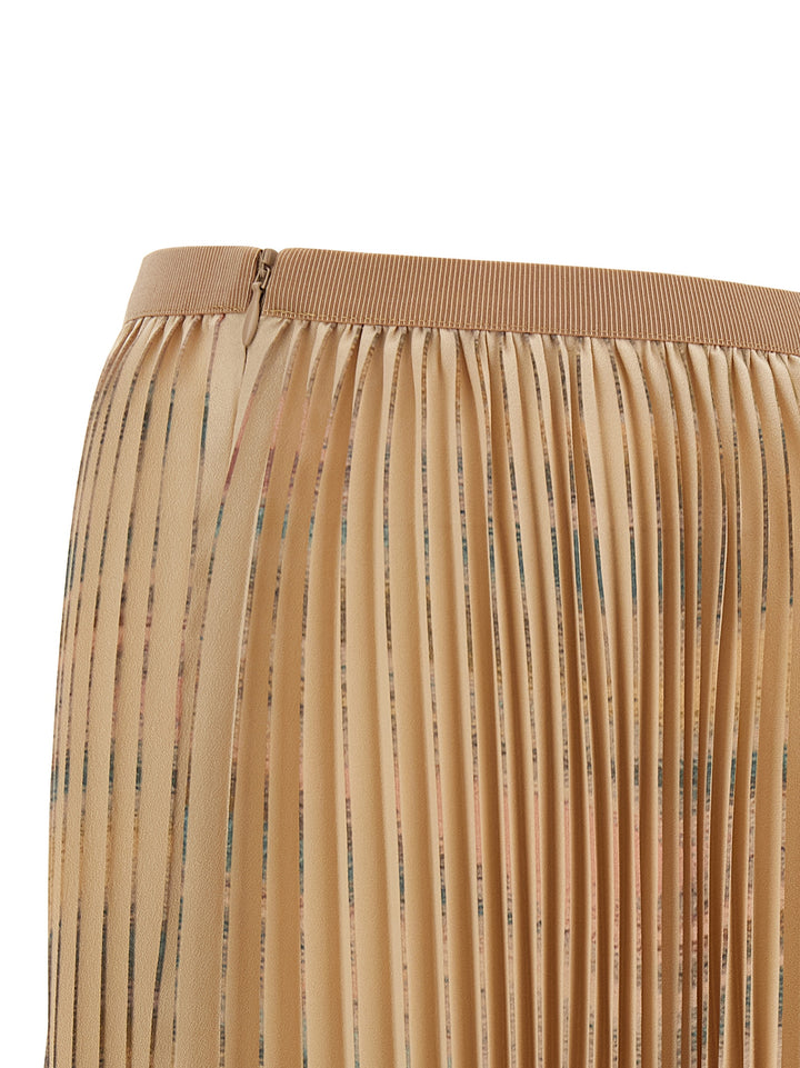 Fabiana Filippi Pleated Skirt Gonne - Beige | f2528452fba51b400d38aa8b422c09e011afc27a
