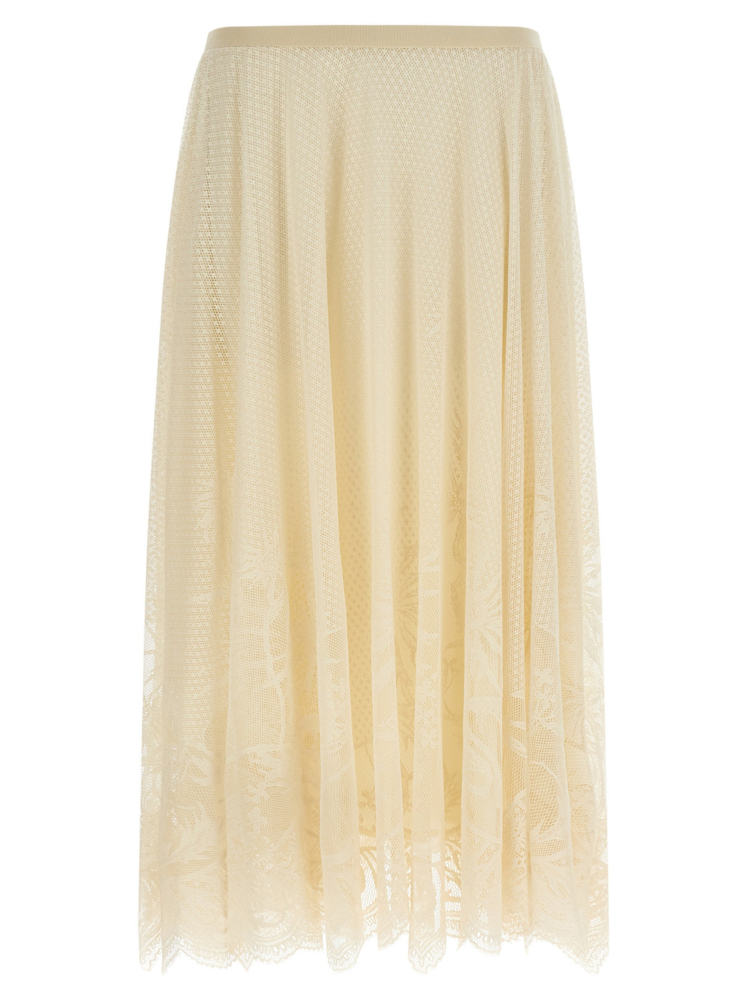 Fabiana Filippi Lace Skirt Gonne - Beige | dbb1f88371479a1745e338d6a68158d76d887827