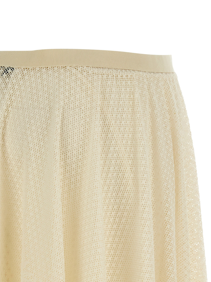 Fabiana Filippi Lace Skirt Gonne - Beige | 2376118f156f61225994340f9d28c52224822fbc