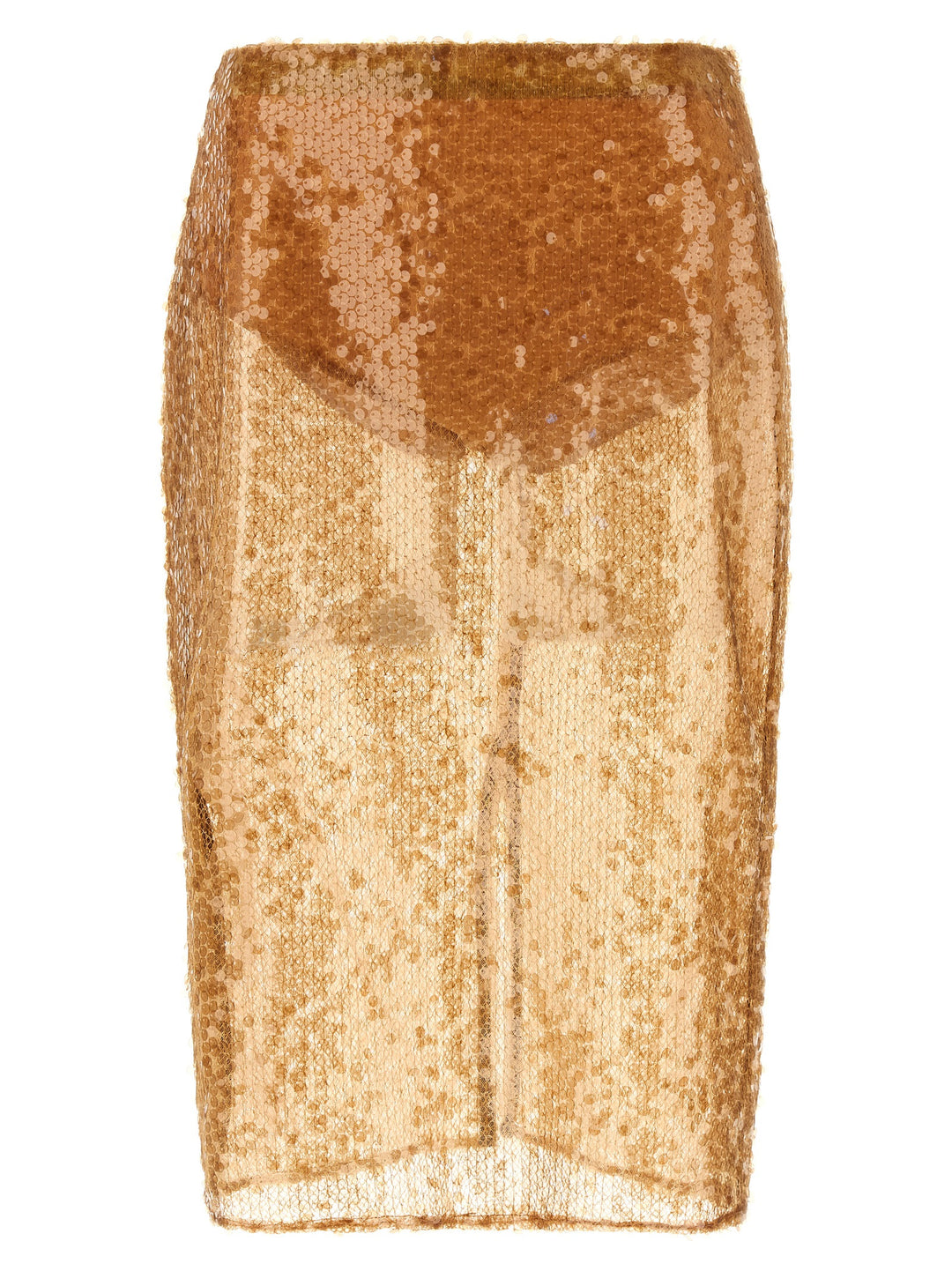 Elisabetta Franchi Sequin Skirt Gonne - Beige | 985d5619e633ea0e2e9b7ed532a4a2dd7da50dd4