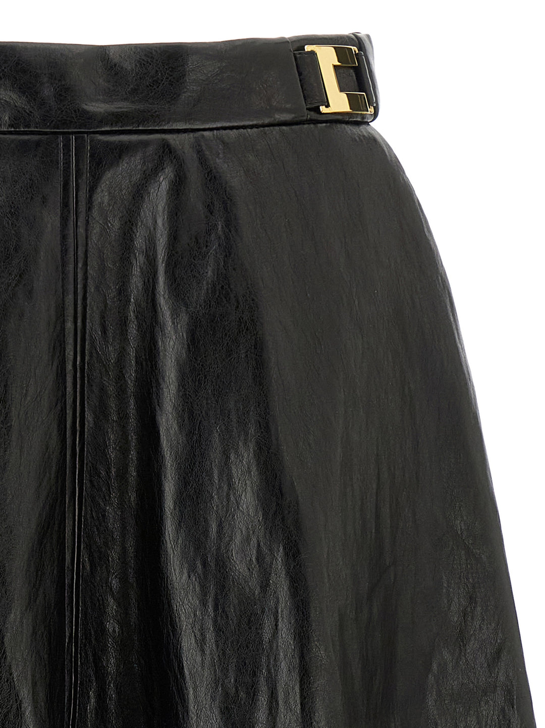 Elisabetta Franchi Craquelé Skirt Gonne - Nero | e7477f60b83c7e34b8d2cf817ec6b67be2a9e252