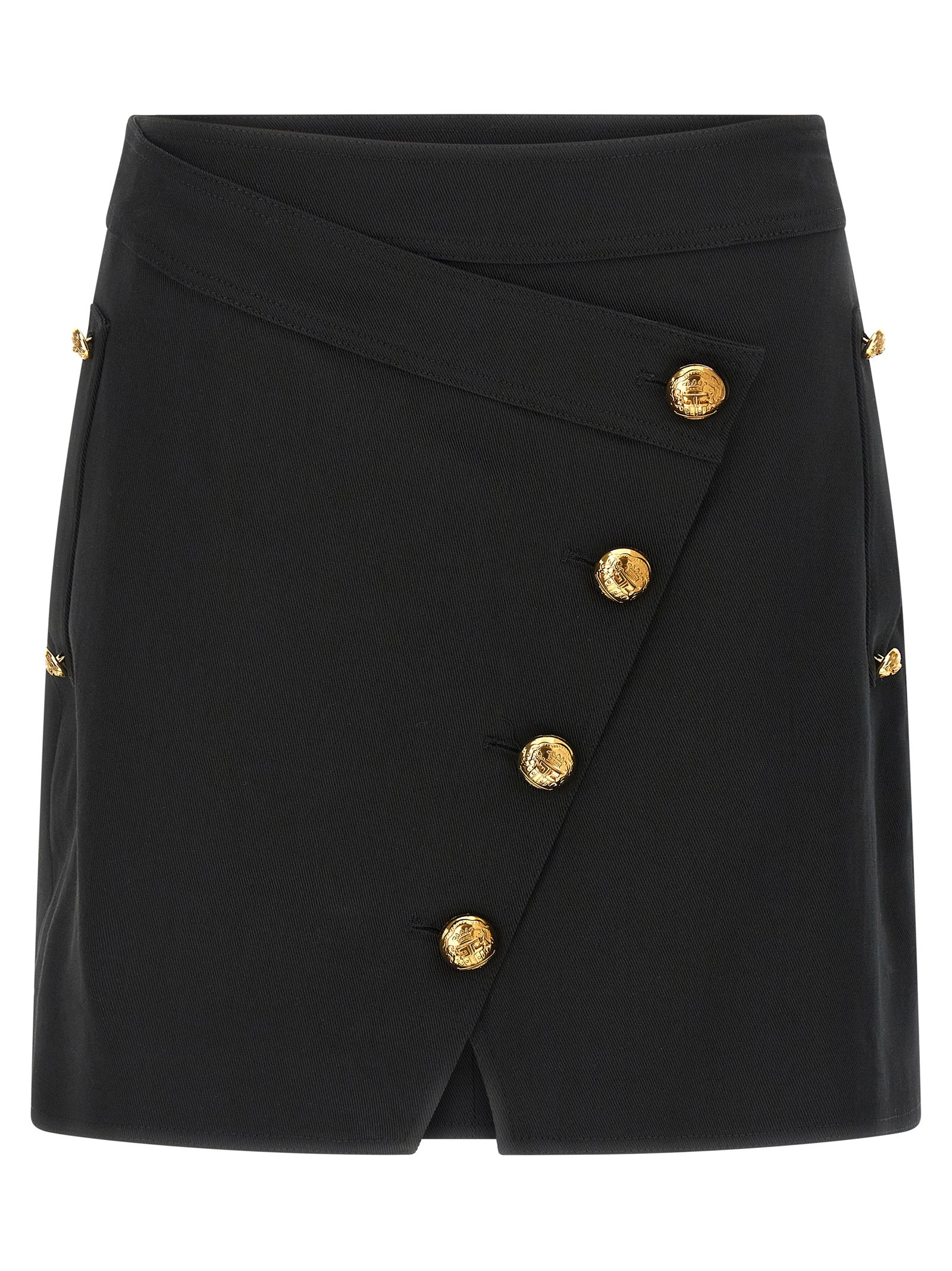 Elisabetta Franchi Jewel Button Skirt Gonne - Nero | 8d127f66017901ba8af16208e5adc011120230c6