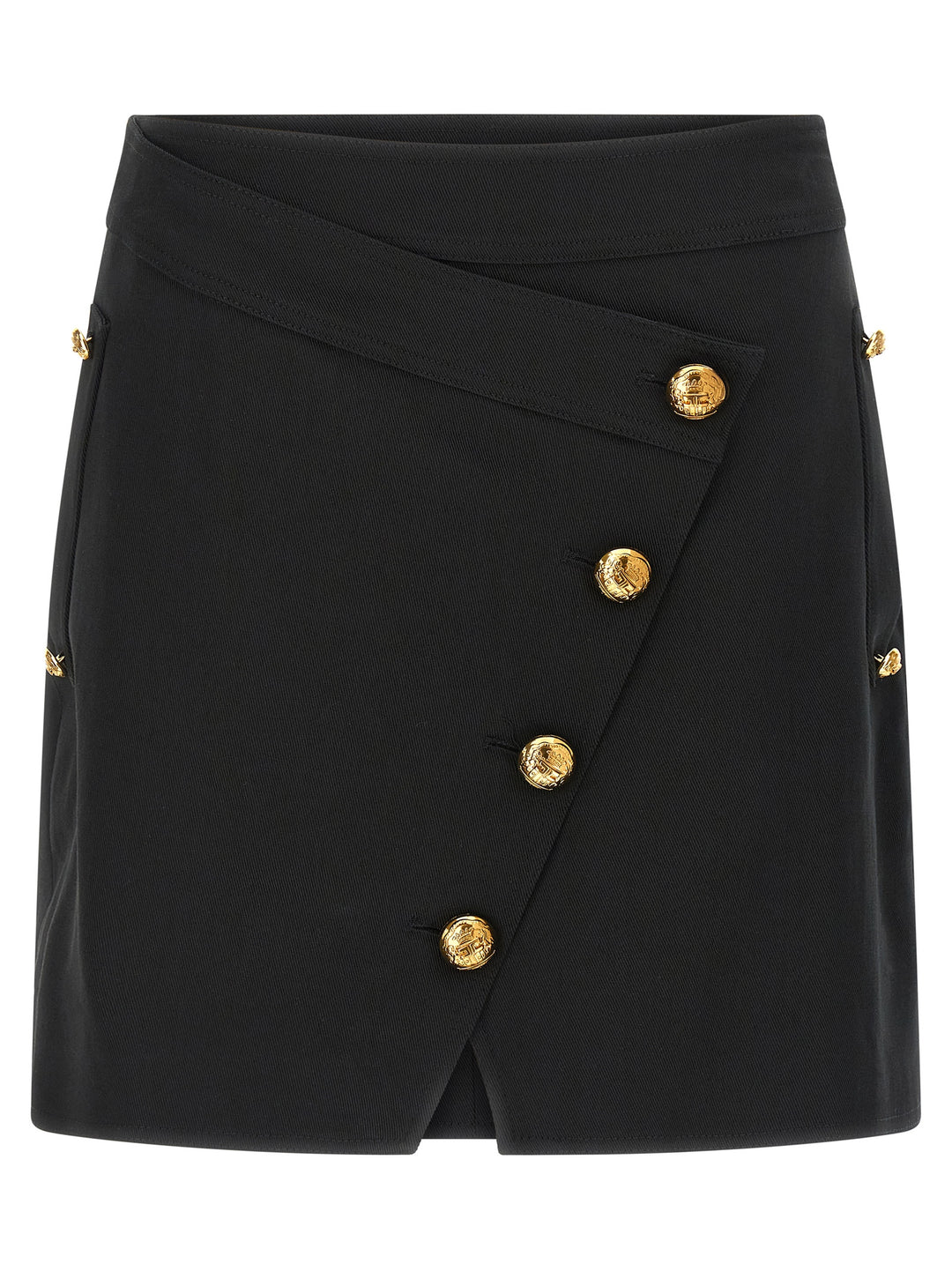 Elisabetta Franchi Jewel Button Skirt Gonne - Nero | 8d127f66017901ba8af16208e5adc011120230c6