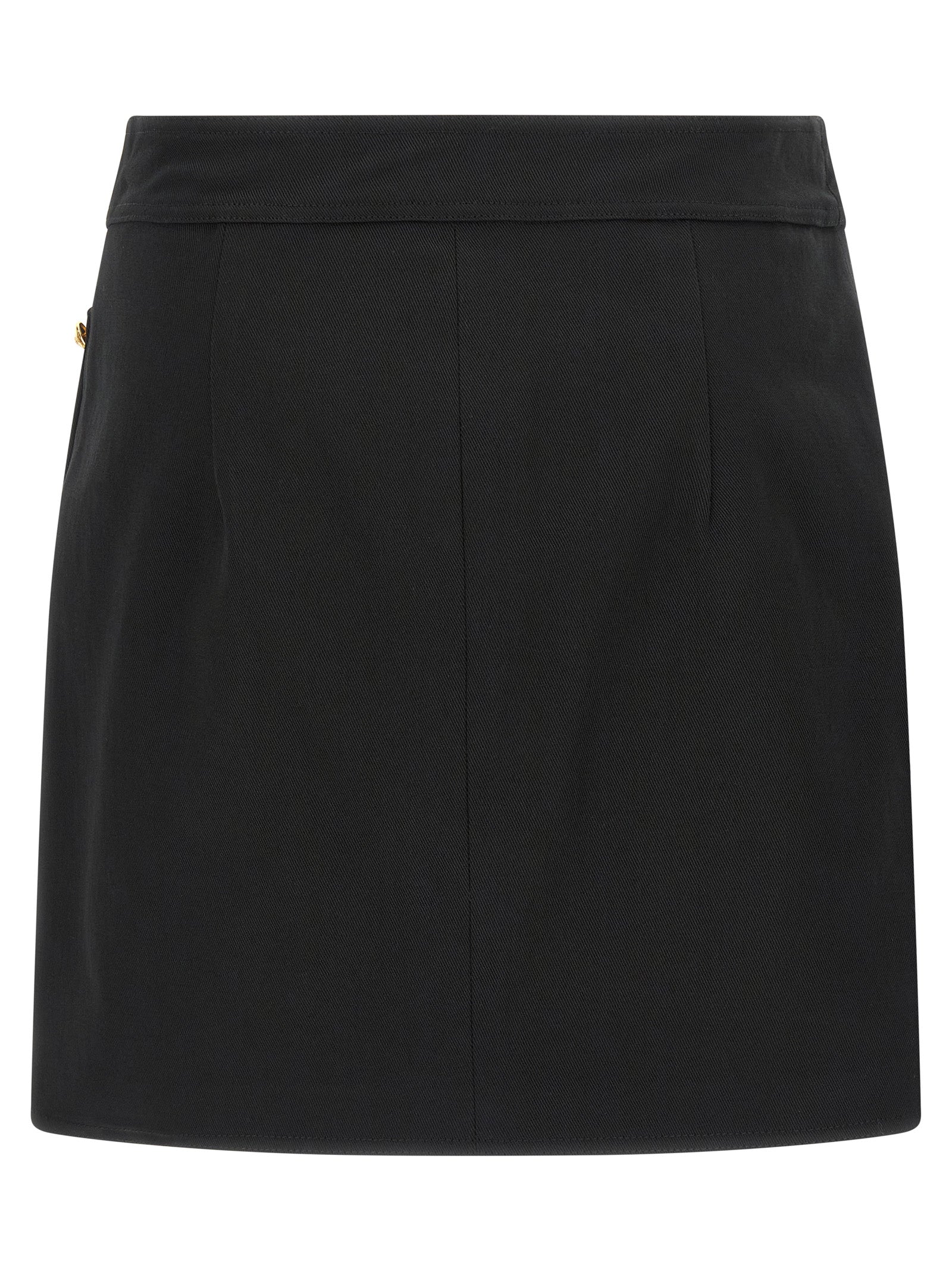 Elisabetta Franchi Jewel Button Skirt Gonne - Nero | 222ab3a96f43beda0483a27ebeebd45ad451e1e2