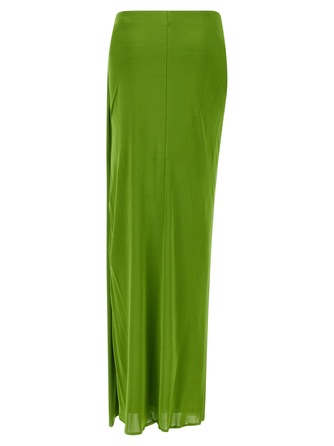Elisabetta Franchi Shiny Viscose Skirt Gonne - Verde | dccde2d8bf243b615d00916f76af095a5f837b44