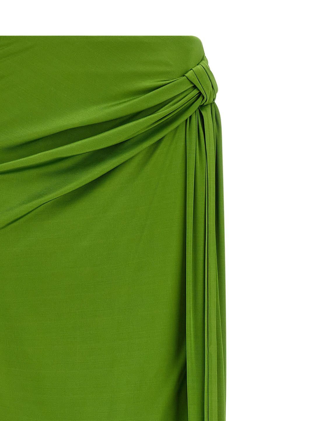 Elisabetta Franchi Shiny Viscose Skirt Gonne - Verde | 760b67e05605ffc56fd472e29c80fe50b05082a7
