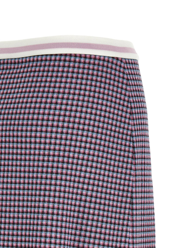 Marni Houndstooth Skirt Gonne - Viola | fb8bf047130a20f5c97df63d84b09a3de004a931