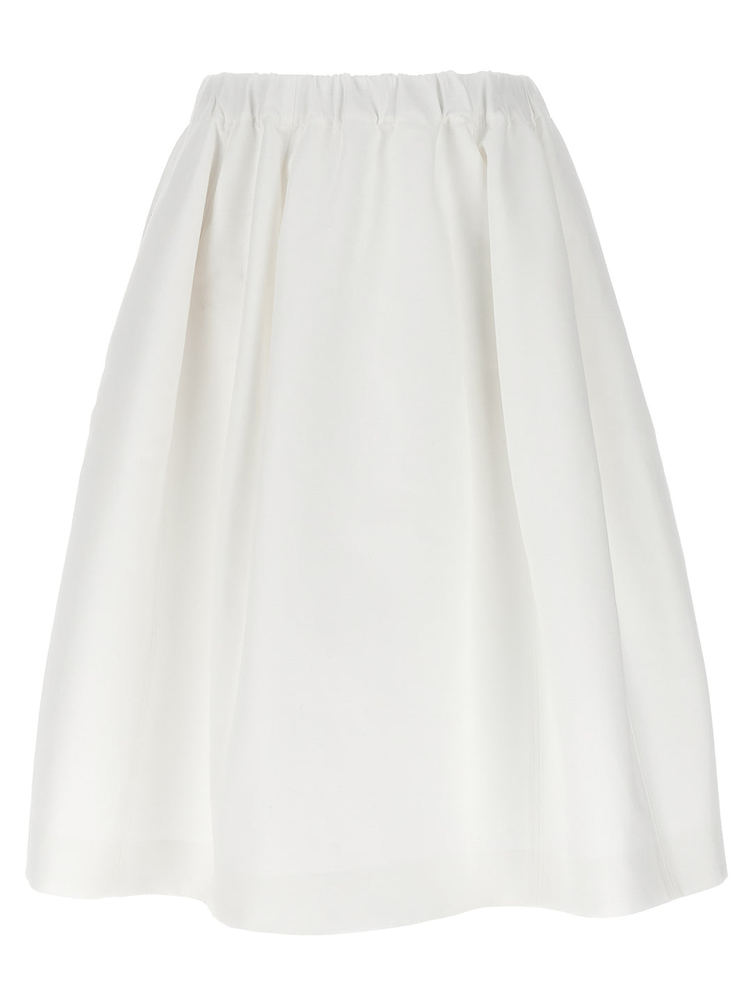 Cotton Gabardine Skirt Gonne Bianco
