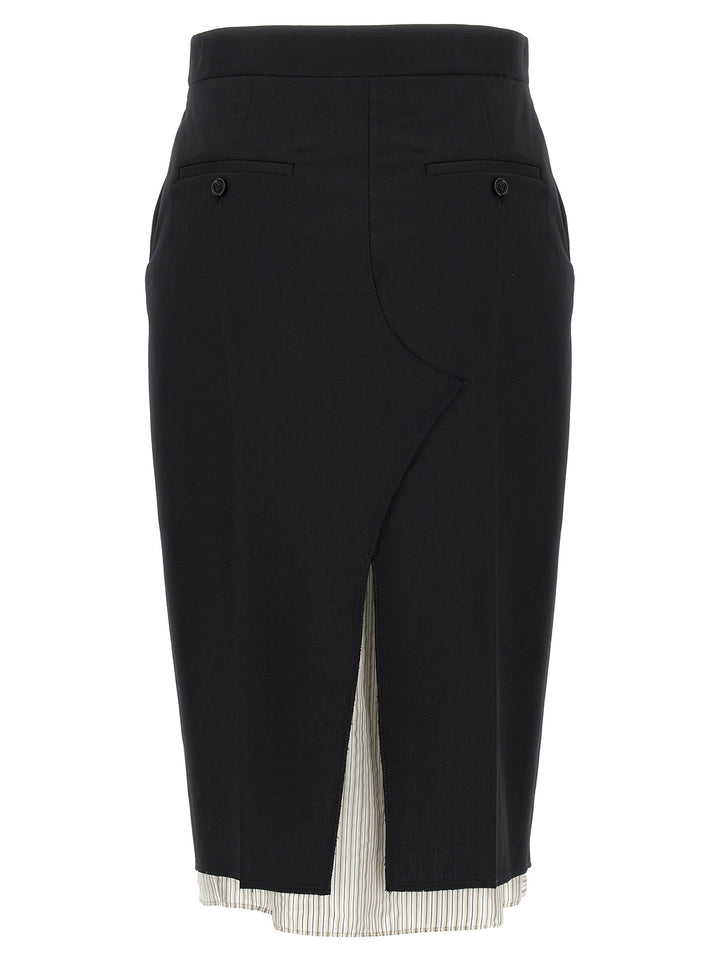 Marni Exposed Lining Skirt Gonne - Nero | 7fbee62cd52ce7531e5bcec8c22a66800fc0d53e