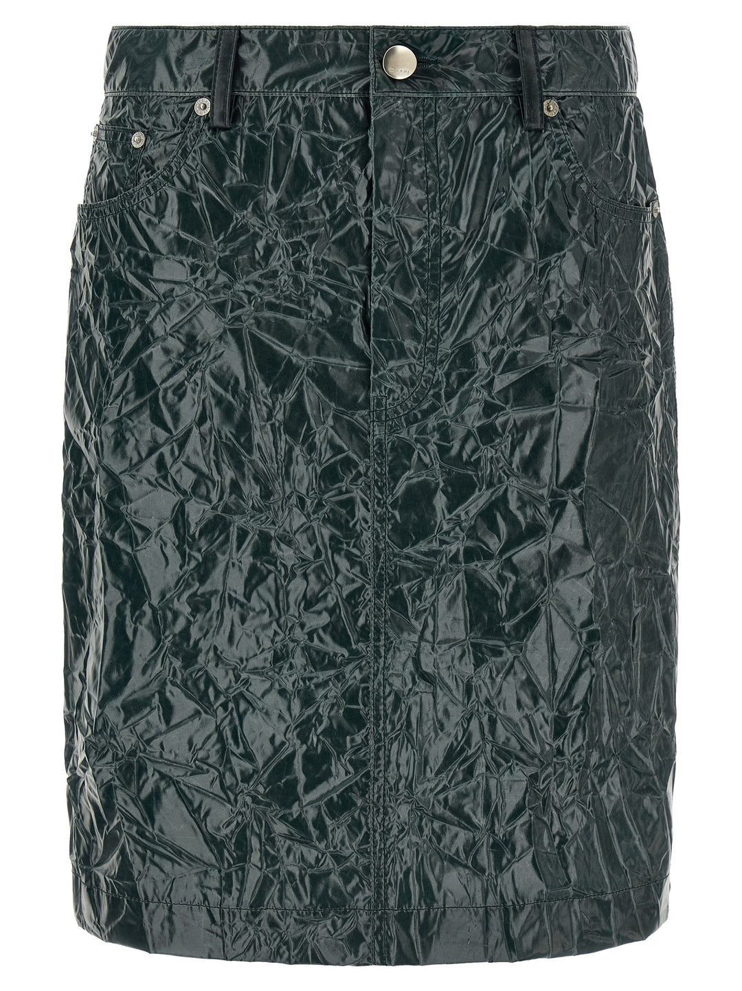 Marni Skirt With A Wrinkled Effect Gonne - Verde | 56db38b840fc36a3eba9a82000310815ee72e48a