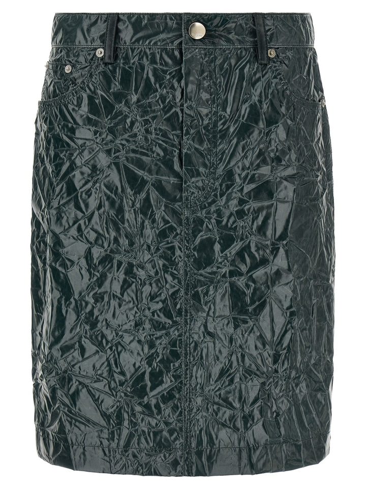 Marni Skirt With A Wrinkled Effect Gonne - Verde | 56db38b840fc36a3eba9a82000310815ee72e48a