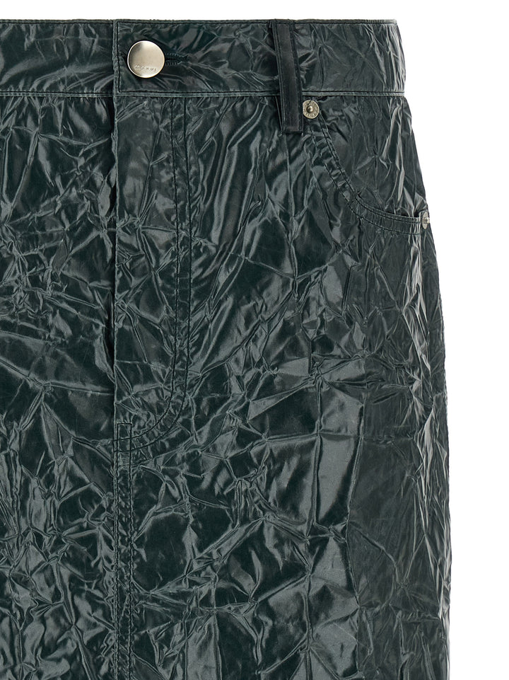 Marni Skirt With A Wrinkled Effect Gonne - Verde | b6d554db5ec4c5be3b633062f6018baf28cfd656
