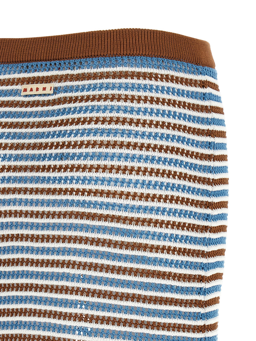 Marni Striped Crochet Skirt Gonne - Multicolor | 76c43823205146dafb33f223a48c6d1d188fe4df