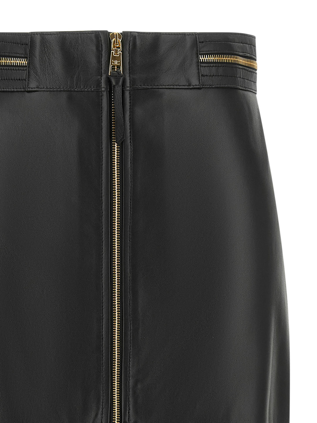 Elisabetta Franchi Leather Skirt Gonne - Nero | efe3fe1faf831a31a4f4600eccd48ee6a5f3b67b