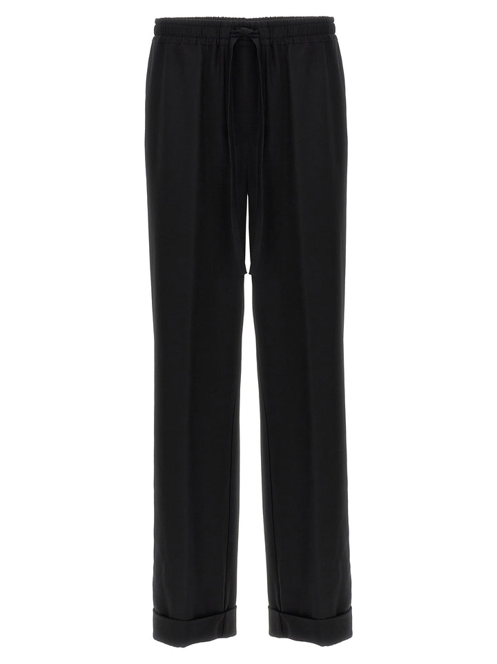 Dolce & Gabbana Contrast Piping Pantaloni - Nero | 1113f692c17443072991634a374ad0a5bec42d19