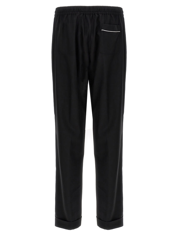 Dolce & Gabbana Contrast Piping Pantaloni - Nero | c8e836042a11ded7a2a1f479f4ee4804cc7280f1