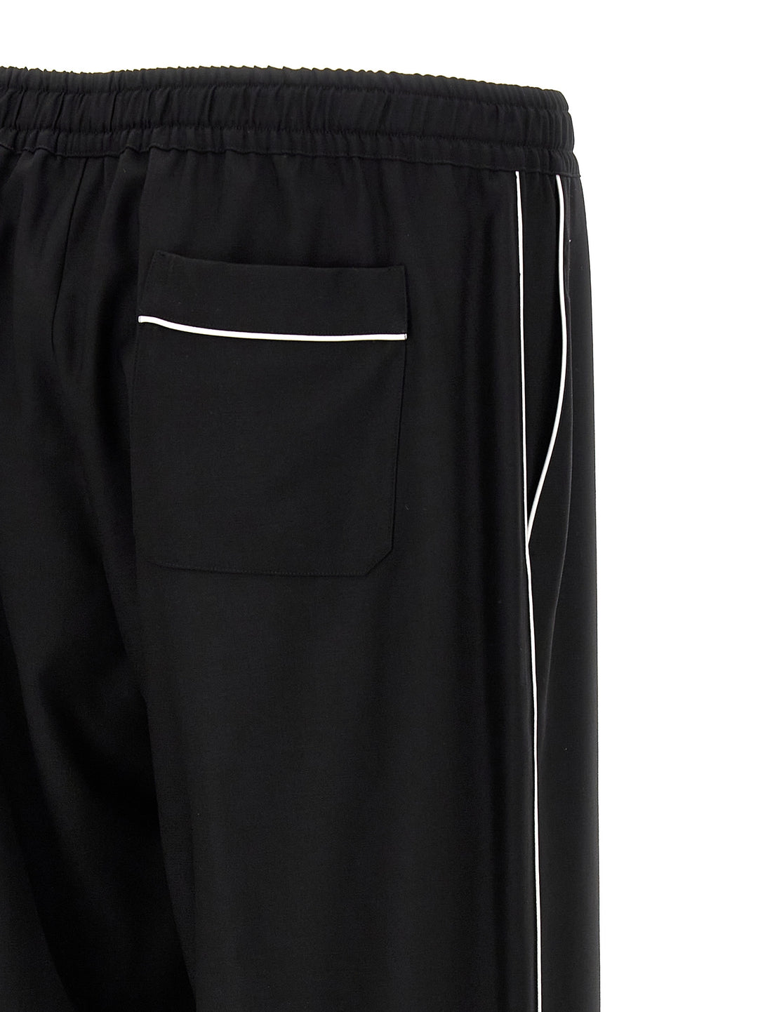 Dolce & Gabbana Contrast Piping Pantaloni - Nero | 8193258068268e50c430e9d8faa56f76a06b5027
