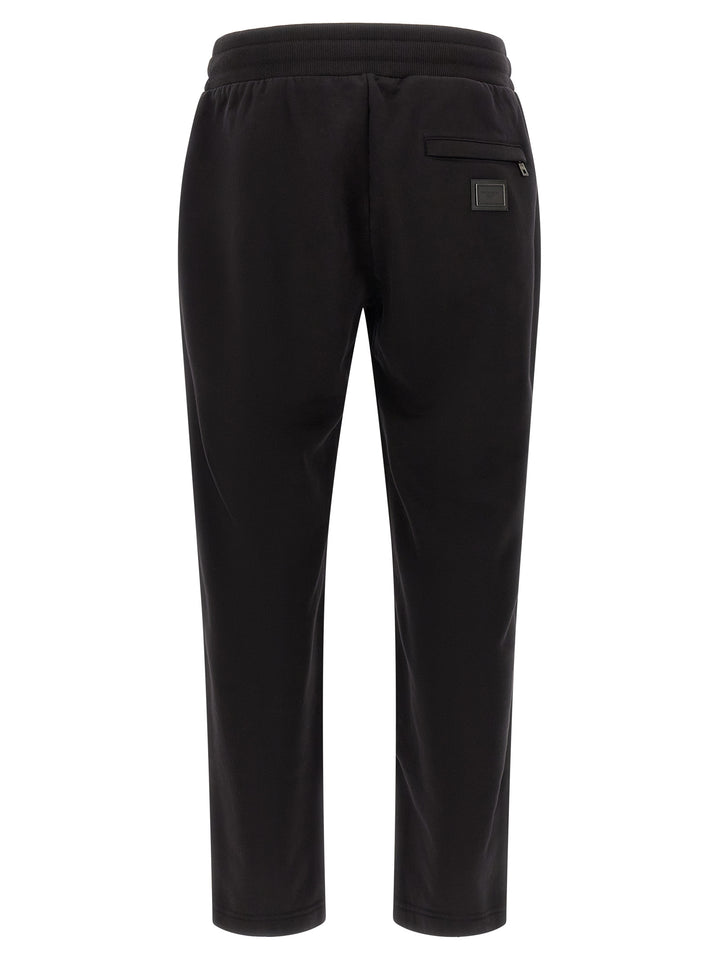Dolce & Gabbana Logo Plaque Joggers Pantaloni - Nero | 29191ebcc599624455b92dfada563ceaac0d7f16