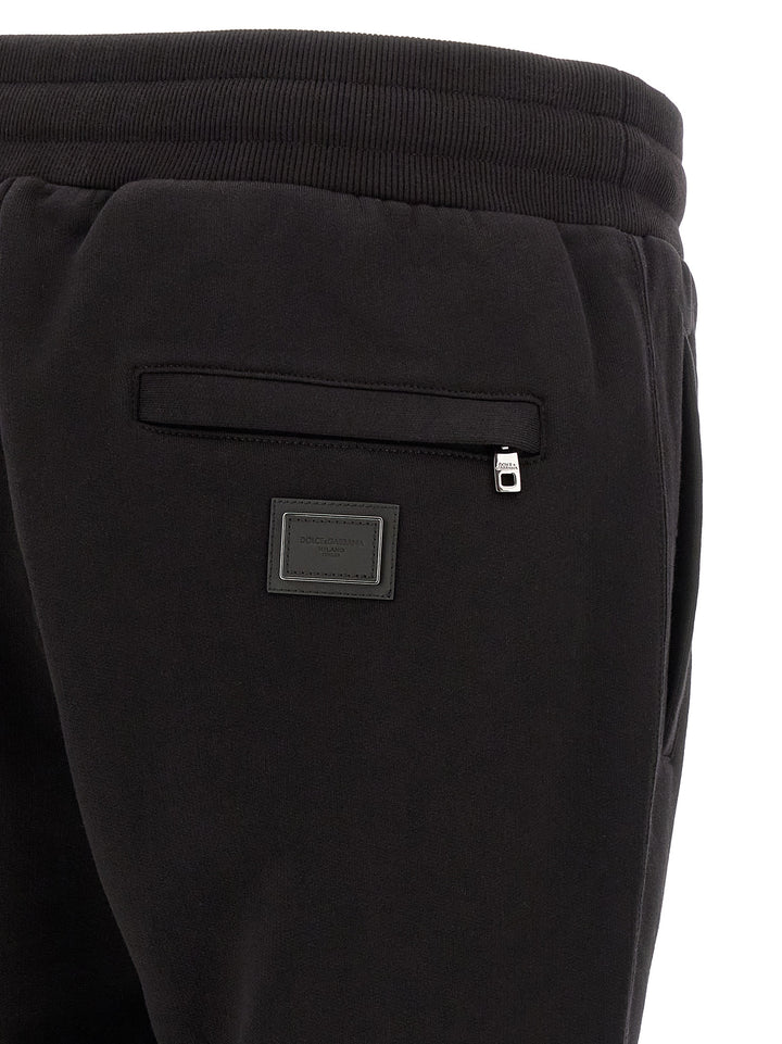 Dolce & Gabbana Logo Plaque Joggers Pantaloni - Nero | a66a404f233be4854e97df68237e56b6d542fb36
