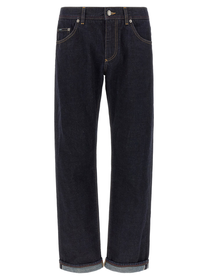 Dolce & Gabbana Dg Embroidery Jeans - Blu | 277902741782163f9087cd8c880ee355dbdeeb7a
