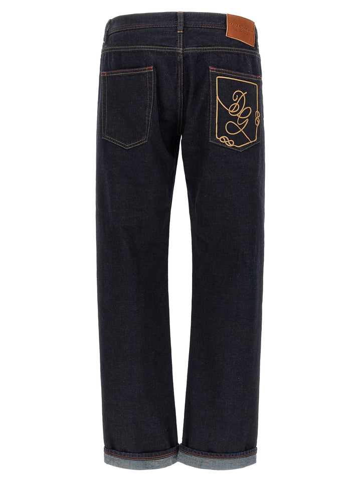 Dolce & Gabbana Dg Embroidery Jeans - Blu | a5d81b622708869af94759e93bb726532731c2f6