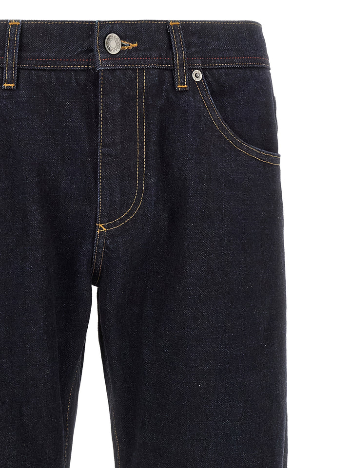 Dolce & Gabbana Dg Embroidery Jeans - Blu | 1a92fa54469d24aaf89697abfb3b329a95ac31bc